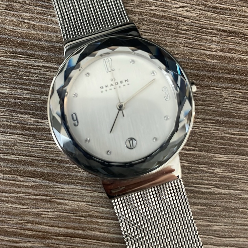 Silver Mesh Strap Watch